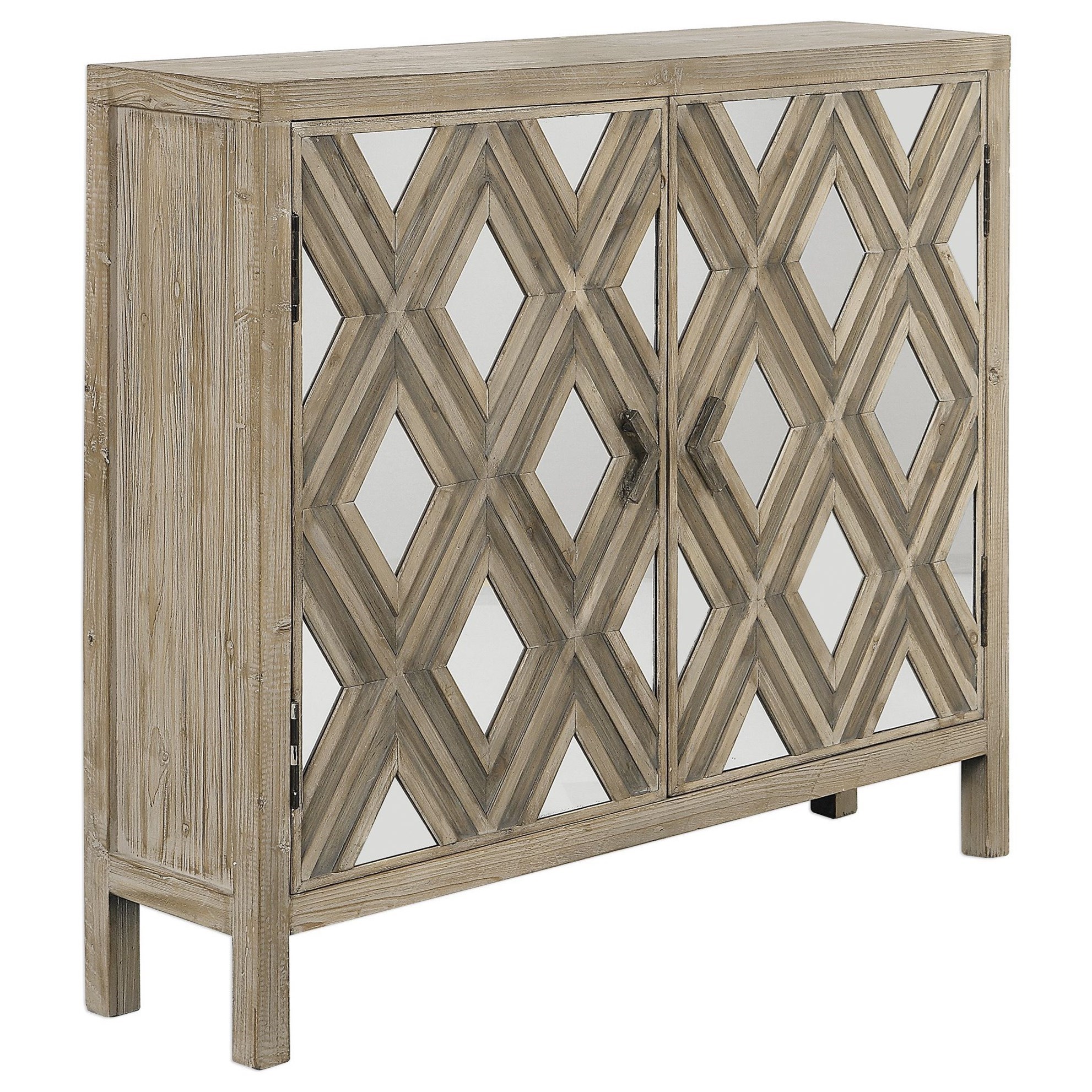 Accent cabinet on sale mirrored